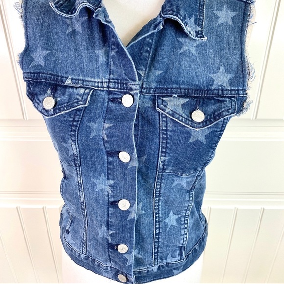 Rock & Republic Denim Star Gunshow Starlight Vest - Picture 2 of 6